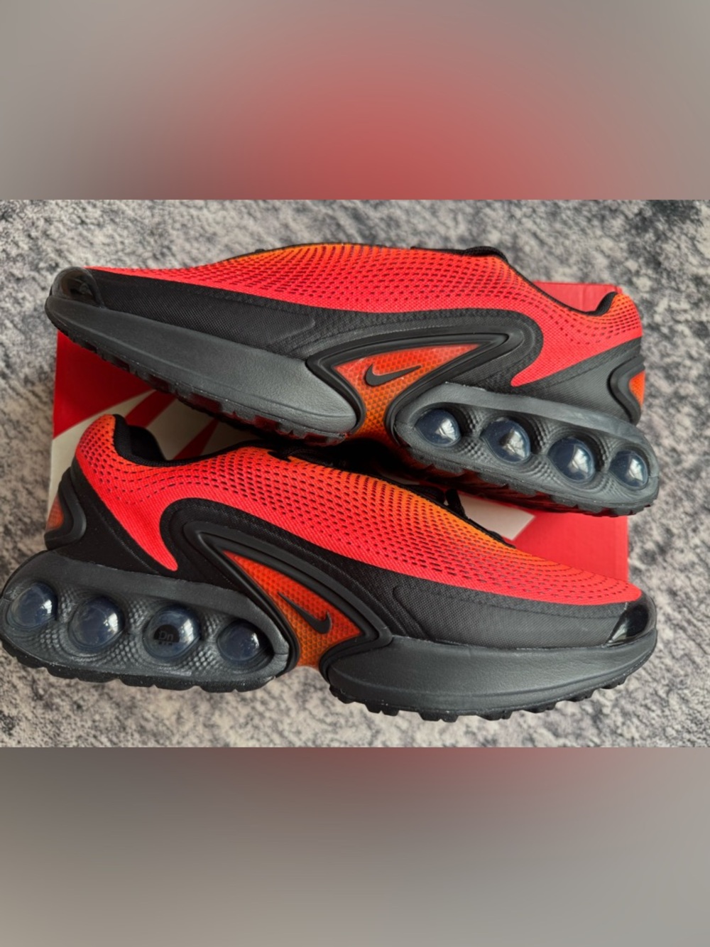 Nike Air Max Dn Total Orange Bright Crimson Dark Smoke Grey Black